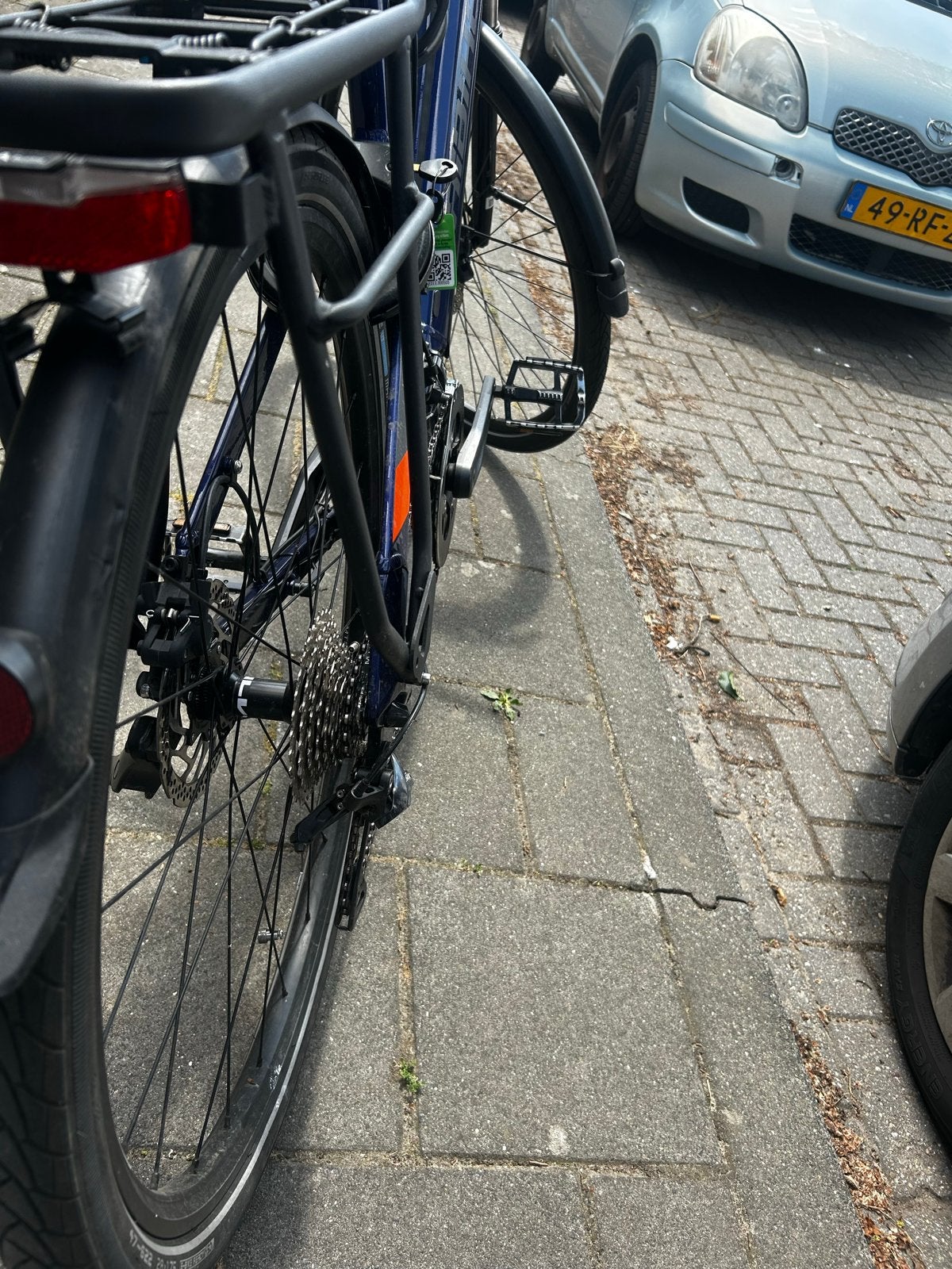 Haibike SDURO Trekking 4.0 E-bike - Blauw, Fietsen en Brommers, Gebruikt, 51 tot 55 cm, 50 km per accu of meer, Ophalen