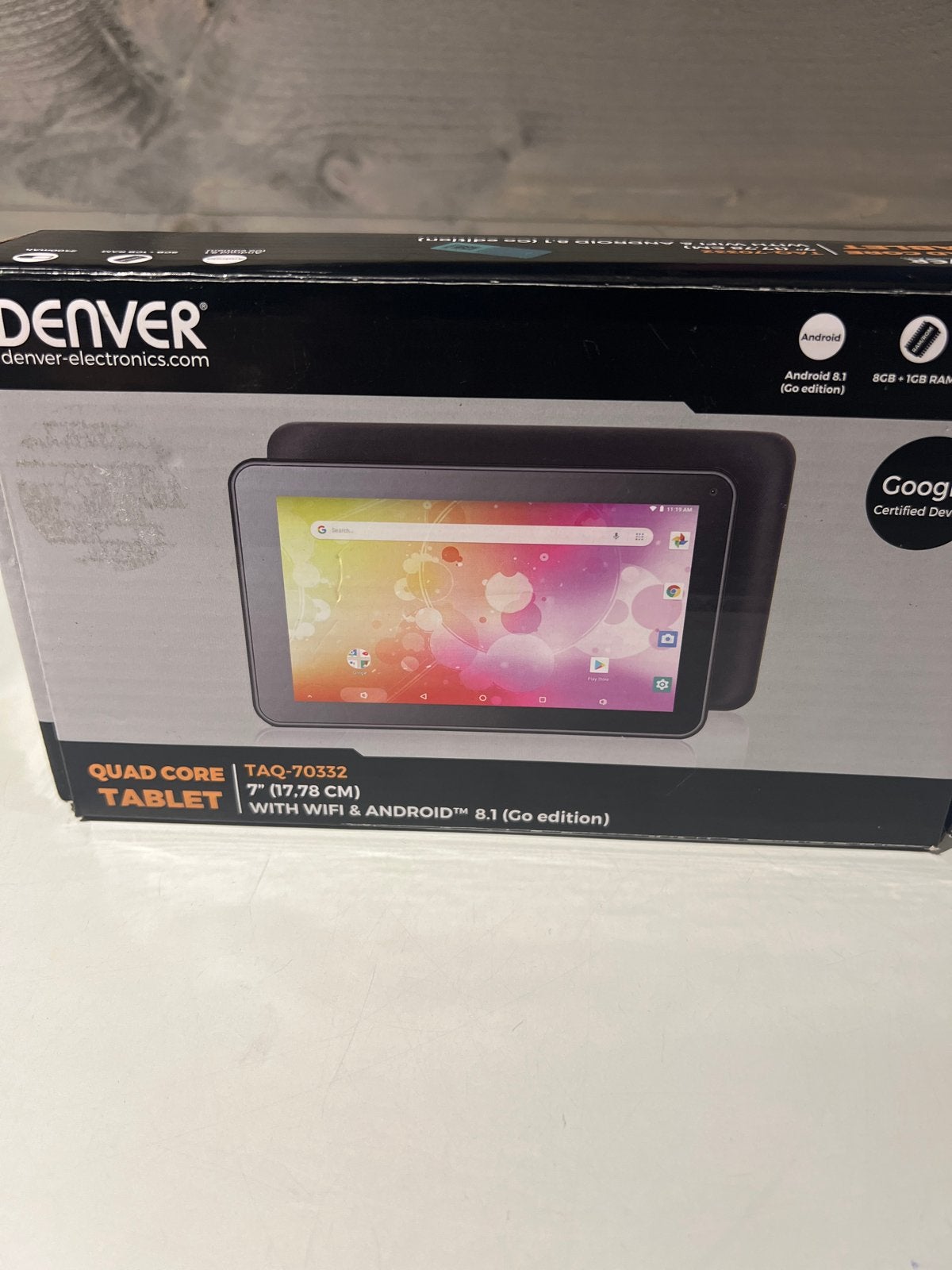 Denver TAQ-70332 7 inch tablet met WiFi en Android 8.1, Computers en Software, Android Tablets, N, N, Nieuw, Ophalen of Verzenden