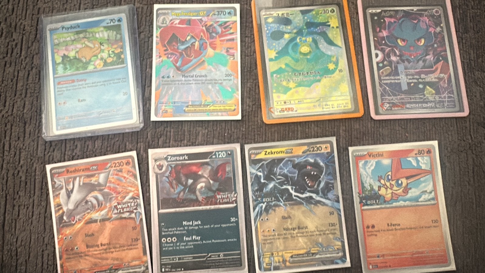 8 diverse pokemon kaarten, Ophalen of Verzenden, Zo goed als nieuw
