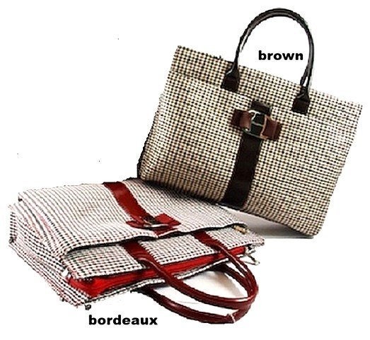 Tas Chic London tas pied de poule in 2 kleuren, Verzenden, Nieuw, Overige kleuren, Overige typen