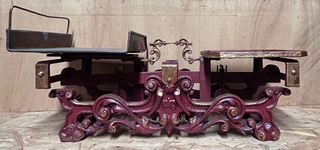 Decoratieve oude weegschaal, Ophalen, Vintage, Gebruikt, Meerkleurig