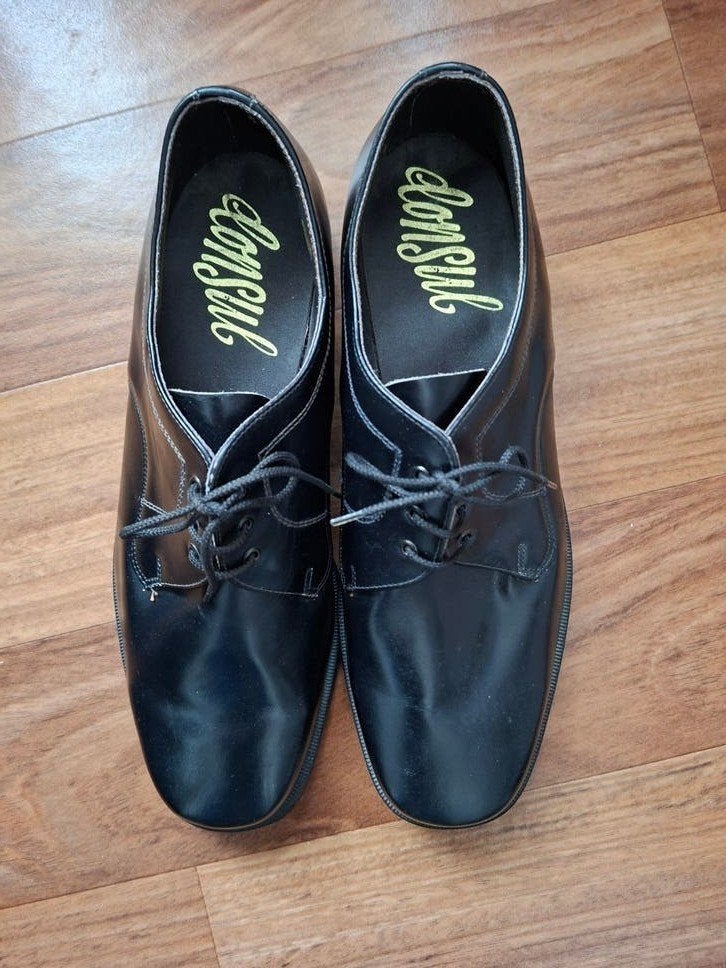 Consul zwart leren herenschoenen mt 44/45, Ophalen of Verzenden, Zwart, Consul