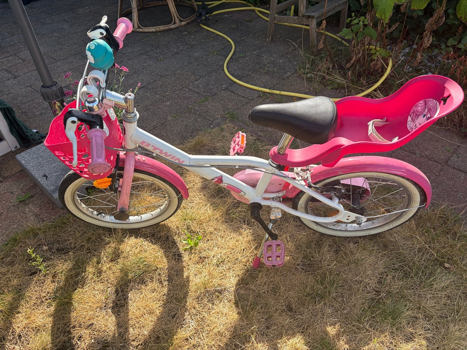 Kinderfiets Btwin (Decathlon) 16 inch - 105-120cm, Ophalen, Gebruikt, Velgrem, 16 tot 20 inch