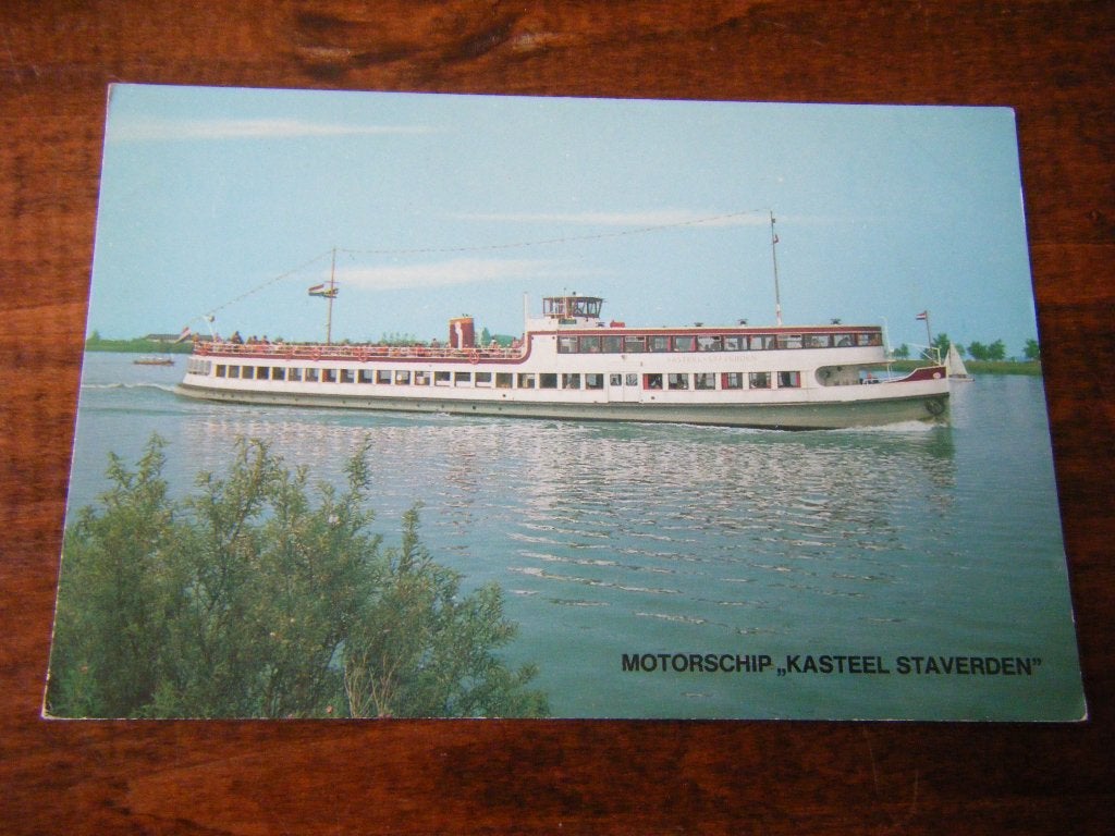 Y41 - Harderwijk - Rondvaartboot Kasteel Staverden - Mooi, Ophalen of Verzenden, 1960 tot 1980, Gelderland