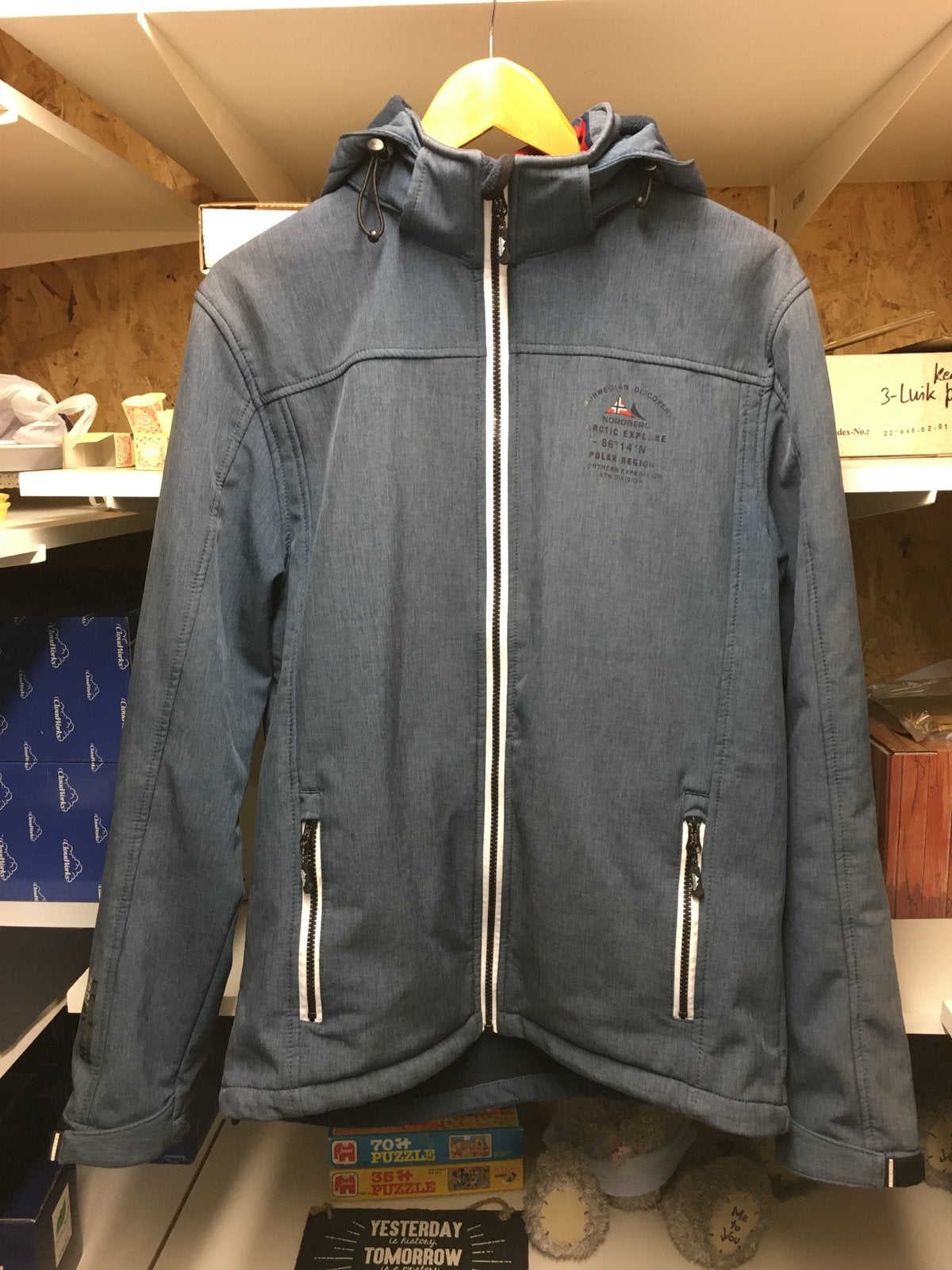 NORDBERG Soft Shell Heren Jas maat M, Ophalen of Verzenden, Zo goed als nieuw, Blauw
