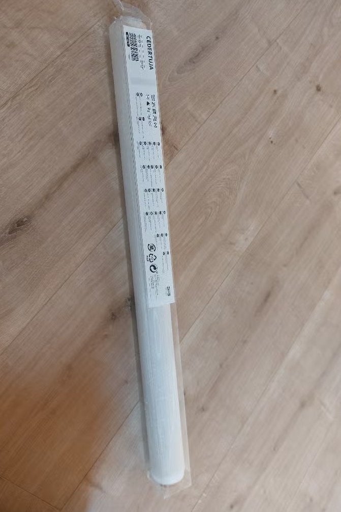 Ikea Cedertuja paneelgordijn stukken, Ophalen, Wit, In te korten, 115 cm