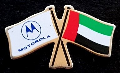Motorola vlaggen pin, Verzenden, Nieuw, Stad of Land, Speldje of Pin