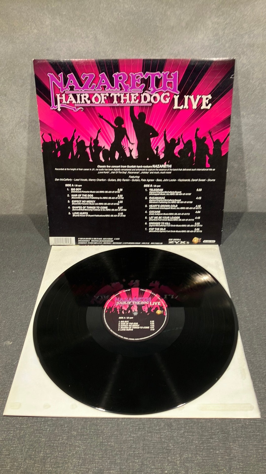 Nazareth — Hair of the Dog live, Hard Rock, Ophalen of Verzenden, Zo goed als nieuw, 12 inch