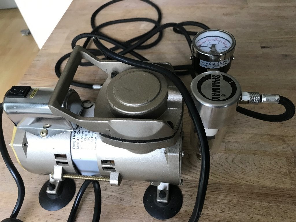 Sparmax Mini Air Compressor AC-100, 6 tot 10 bar, Ophalen of Verzenden, Zo goed als nieuw, Minder dan 200 liter/min