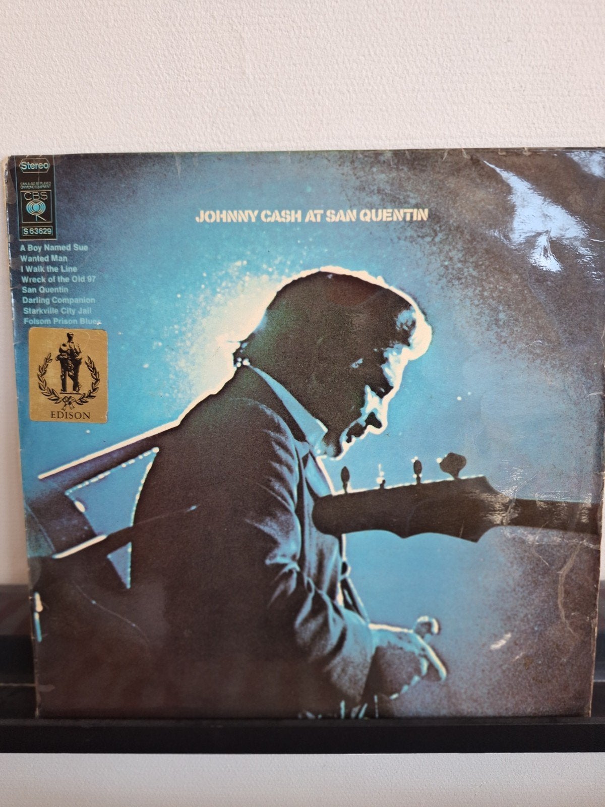 Johnny Cash - At San Quentin LP (VG+/VG), Ophalen of Verzenden