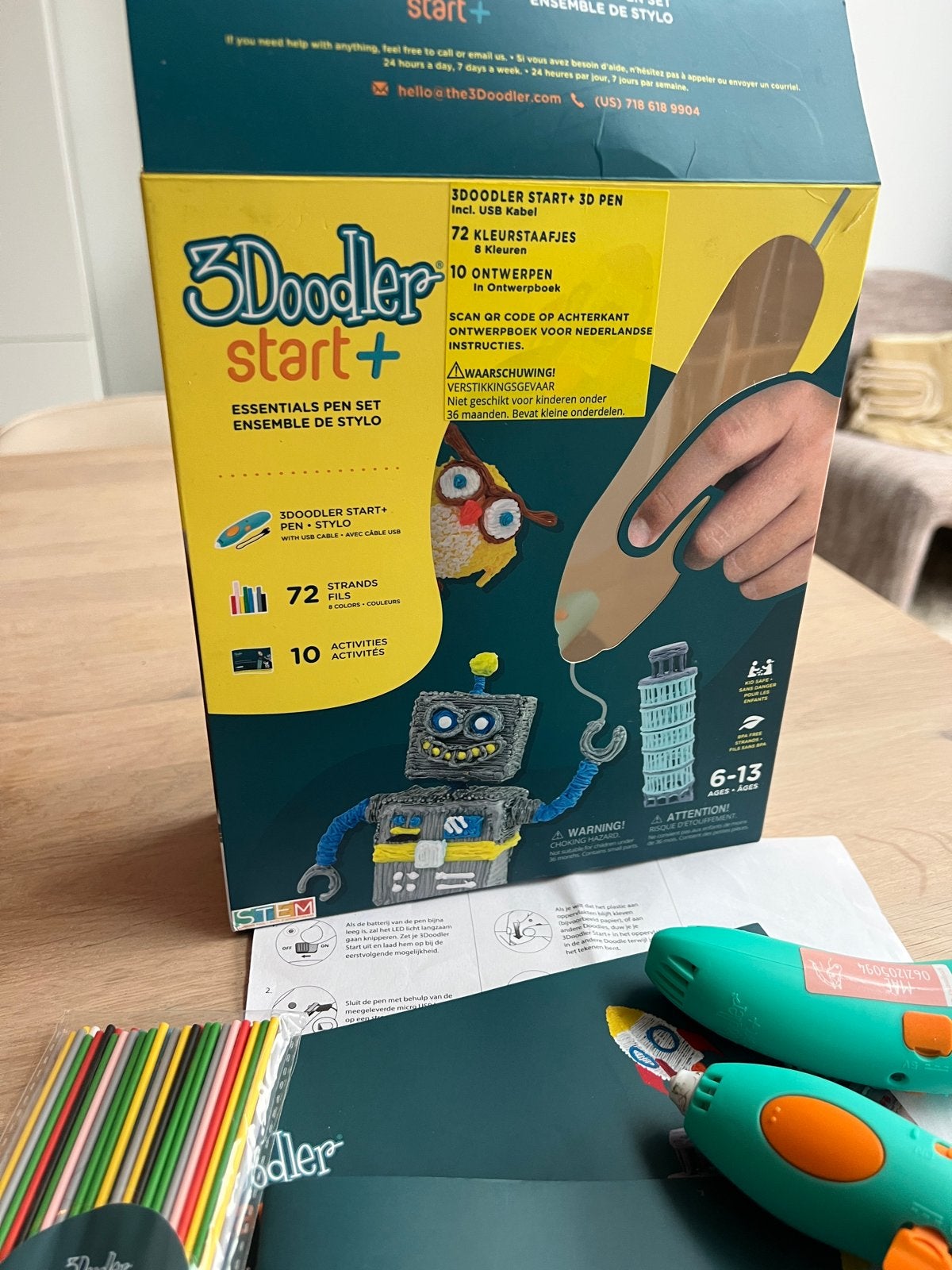 3Doodler Start+ 3D Pen Set + Extra Pen, Ophalen of Verzenden, Zo goed als nieuw, Jongen of Meisje