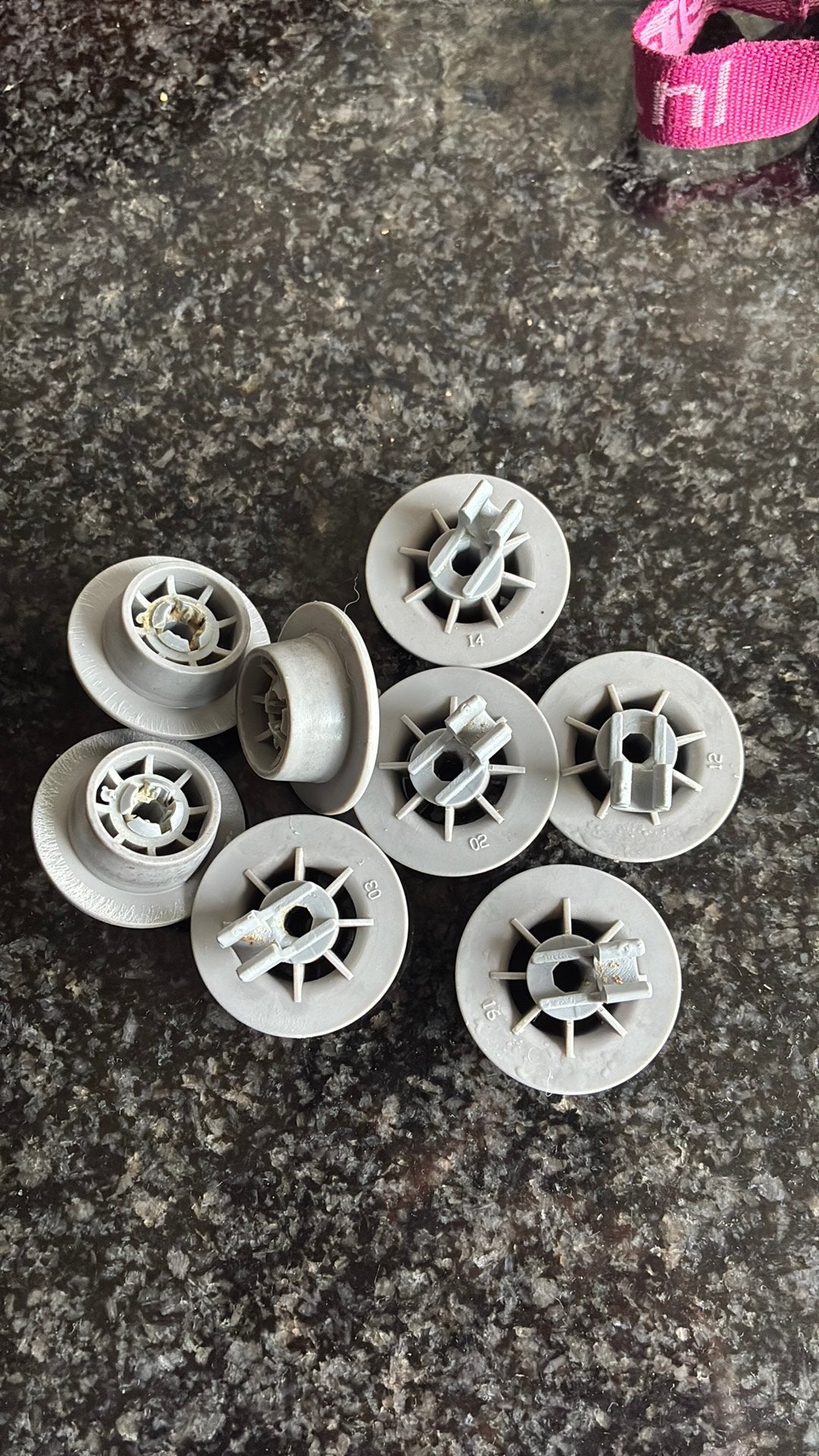 Wieltjes vaatwasser korf 8 stuks, Witgoed en Apparatuur, Ophalen of Verzenden, Zo goed als nieuw