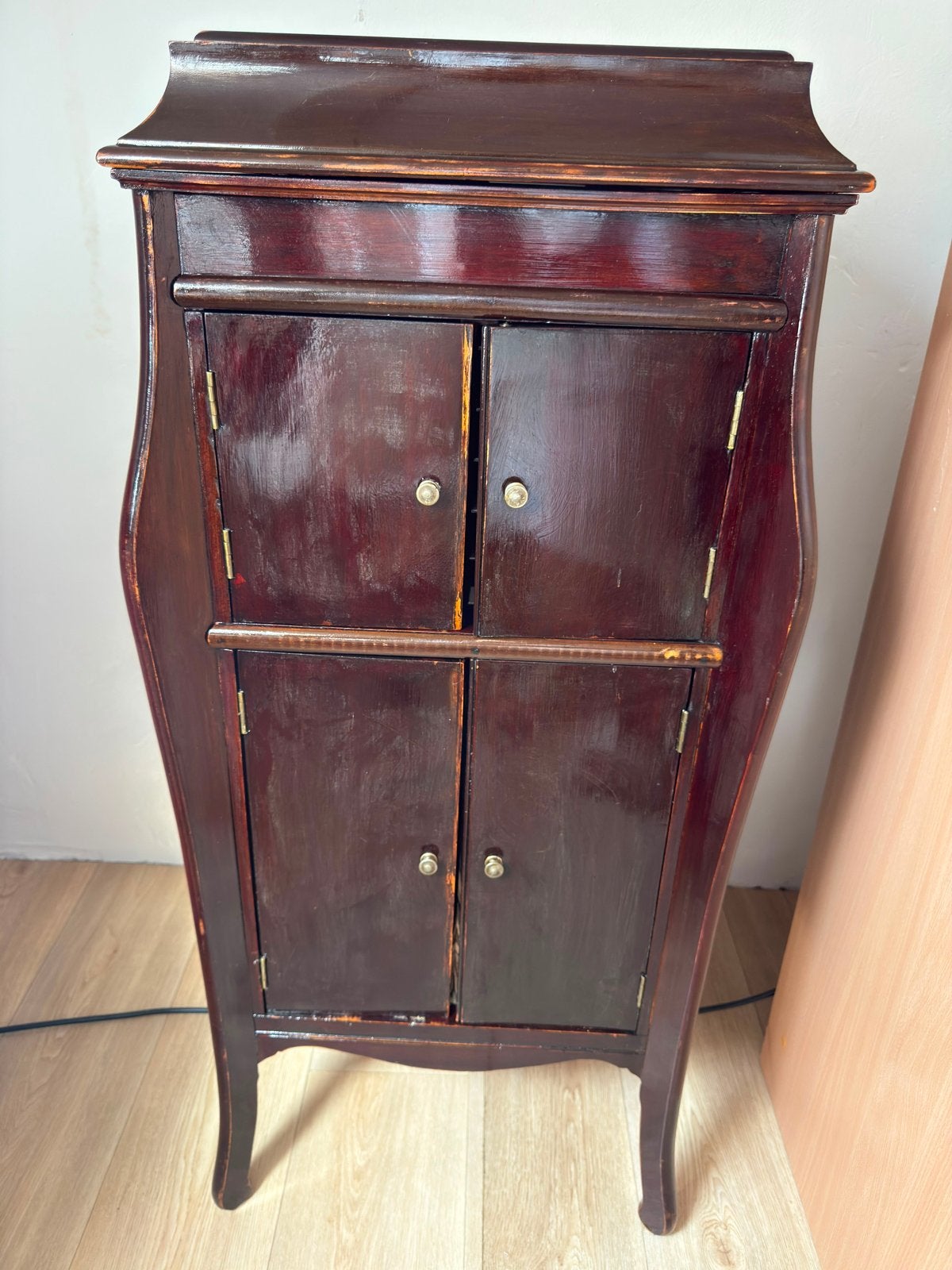 Antieke platenspeler met kast en platen, Audio, Tv en Foto, Ophalen, Gebruikt, Platenspeler, Overige merken