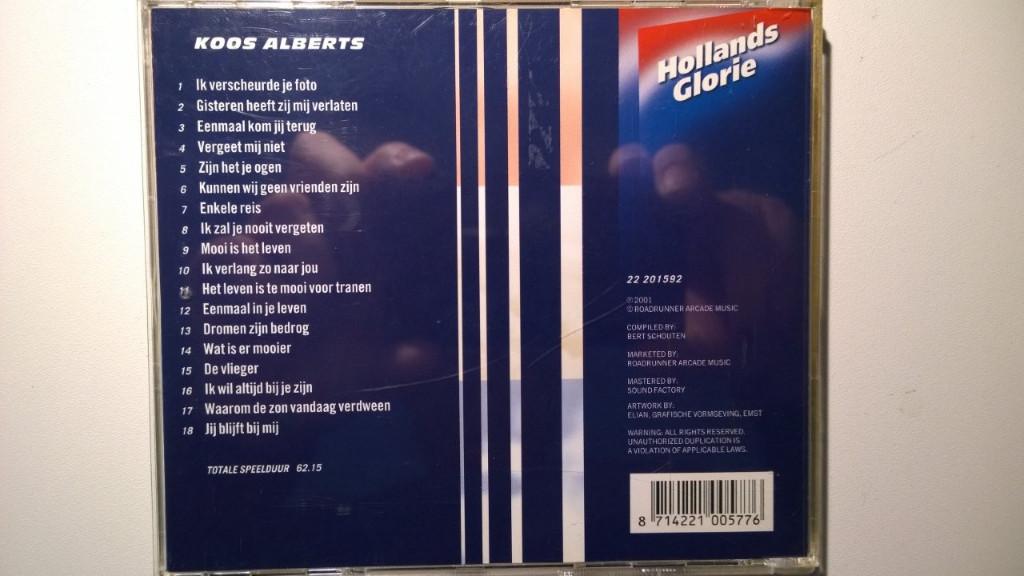 Koos Alberts - Hollands Glorie, Ophalen of Verzenden, Zo goed als nieuw, Levenslied of Smartlap