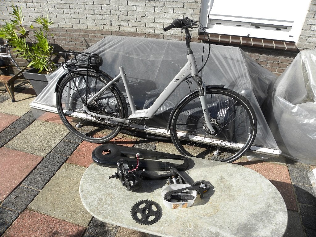 Giant Entour +1 onderdelen  kettingkast wielen defecte motor, Fietsen en Brommers, Elektrische fietsen, 55 tot 59 cm, Ophalen