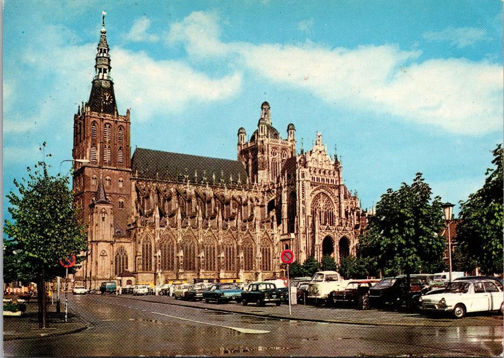's-Hertogenbosch - Kathedrale Basiliek St. Jan (1972) 2x, Verzenden, 1960 tot 1980, Gelopen, Noord-Brabant