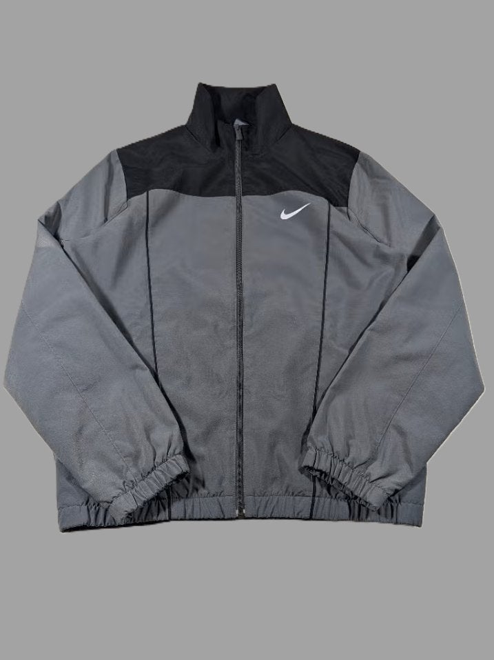 Nike | vintage trainingsjack | M | grijs/zwart | windjack, Maat 48/50 (M), Zwart, Nike, Ophalen of Verzenden