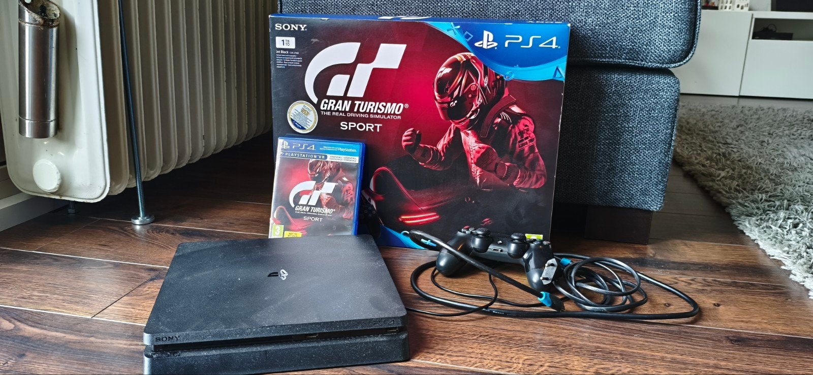 PS4 Slim, Spelcomputers en Games, Spelcomputers | Sony PlayStation 4, Ophalen, Met games, Zo goed als nieuw, 1 TB