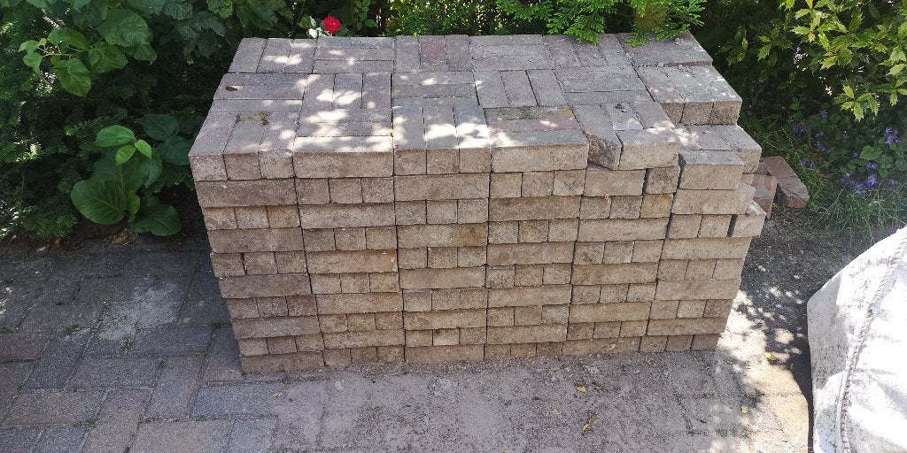 Klinkers, Tuin en Terras, Ophalen, Gebruikt, Klinkers, 5 tot 10 m²