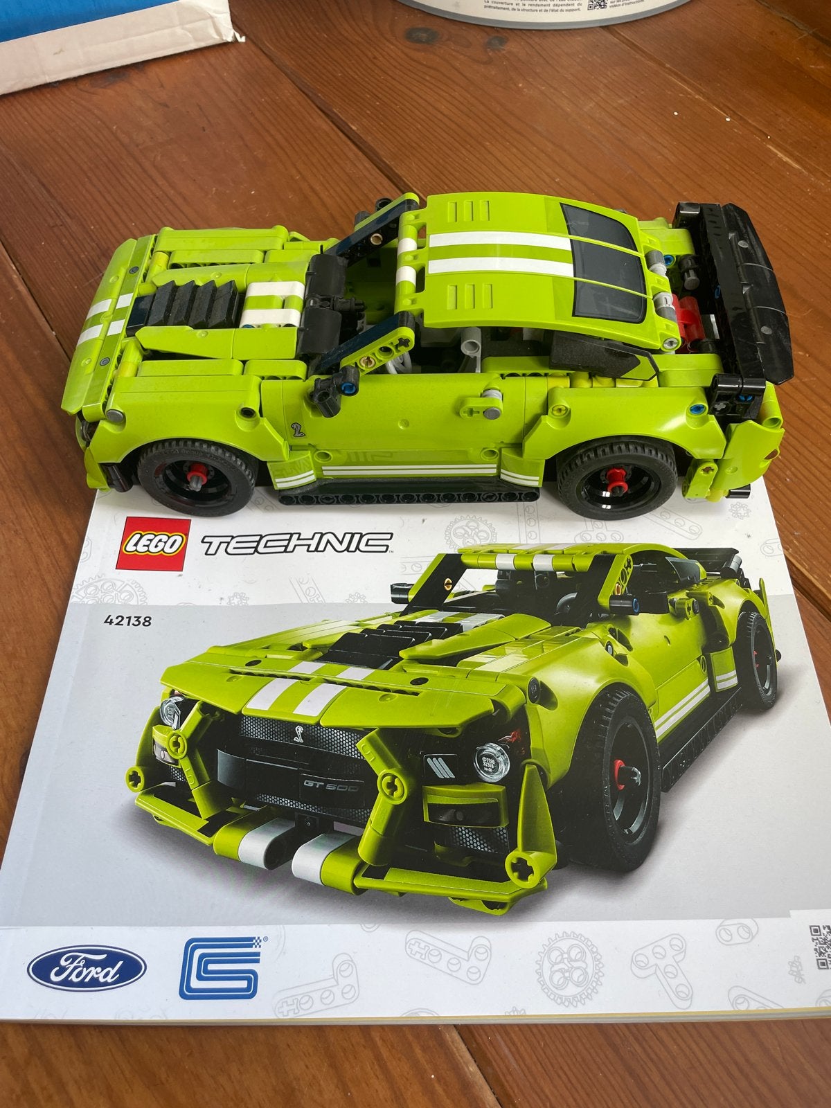 Lego Technic Ford Mustang Shelby GT500 42138, Lego, Ophalen of Verzenden, Zo goed als nieuw, Complete set