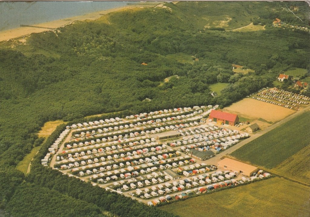 BIGGEKERKE Camping Valkenisse Luchtfoto, Verzenden, 1960 tot 1980, Gelopen, Zeeland