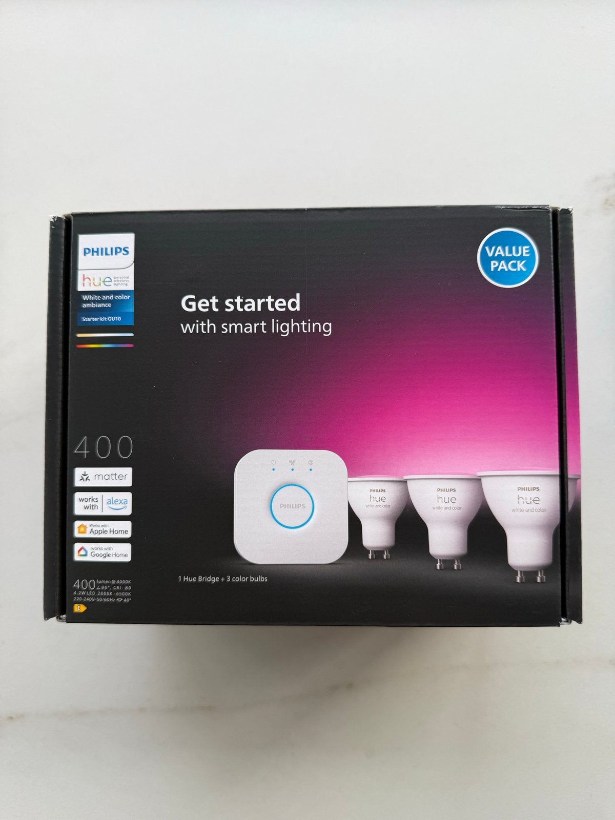 Philips Hue Starter Kit GU10 - Smart Verlichting NIEUW, Ophalen of Verzenden, Nieuw