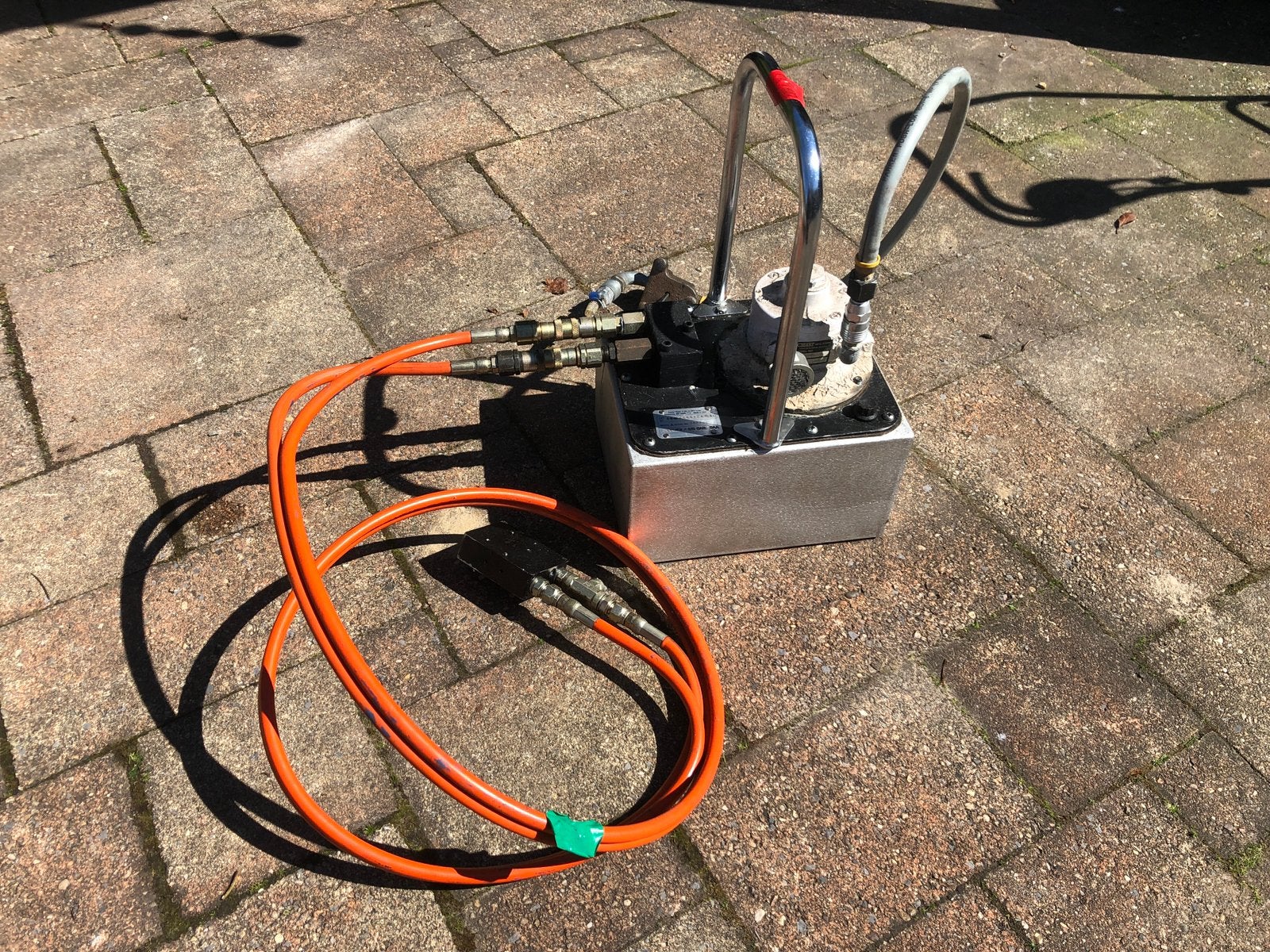 Power Team Pneumatisch/Hydraulische pomp, Ophalen, Gebruikt