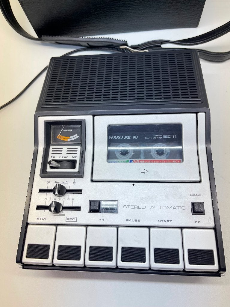 Grundig C480 vintage Cassette Tape Recorder-lees advertentie, N, N, 1 bandje, Ophalen of Verzenden