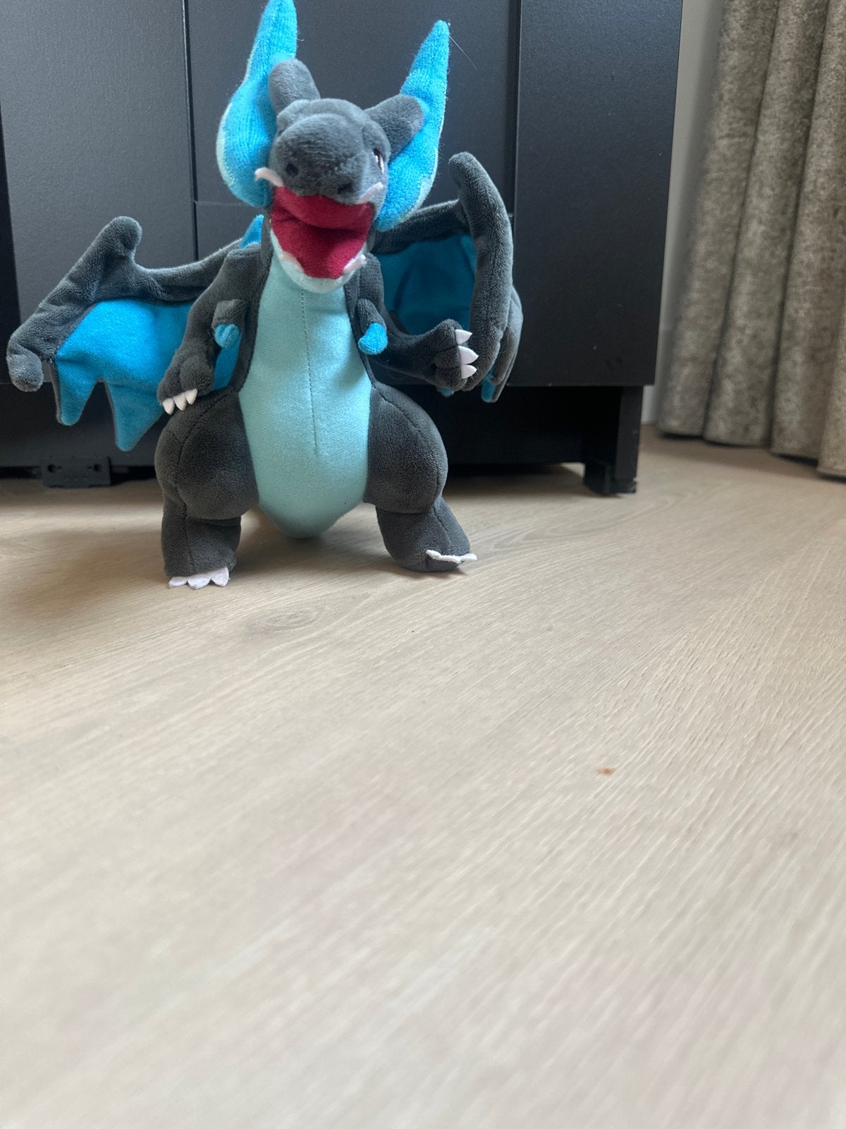 Zwarte Charizard knuffel - Pokémon, Overige merken, Overige typen, Zwart, Ophalen of Verzenden