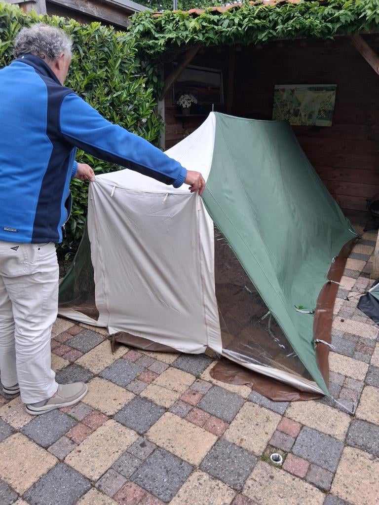 Katoenen 2 pers tent., Ophalen, Gebruikt, Tot en met 2