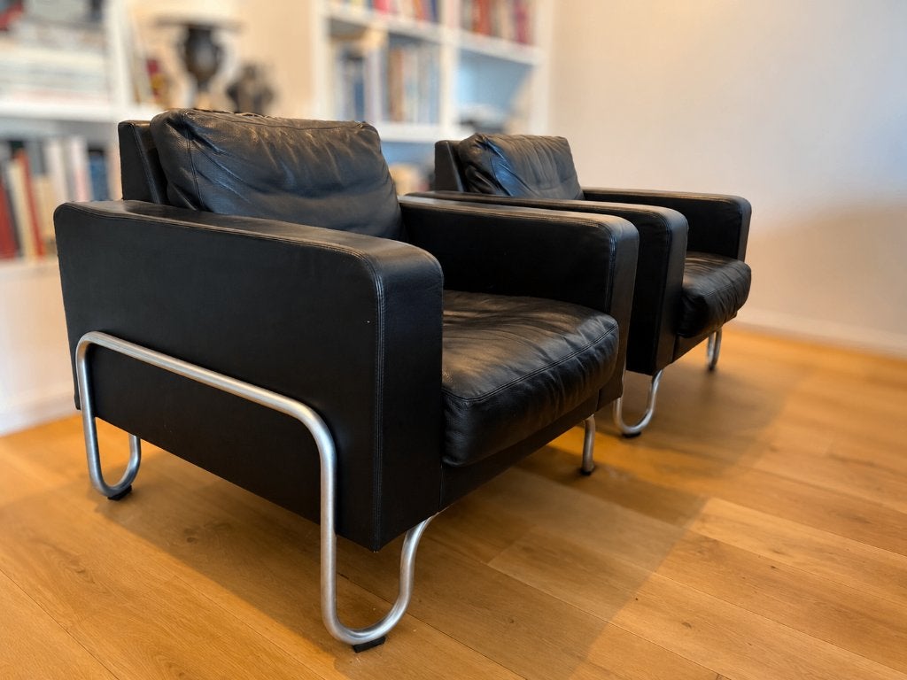 Originele Gispen design fauteuils - set van 2, Ophalen, Gebruikt, 75 tot 100 cm, Gispen