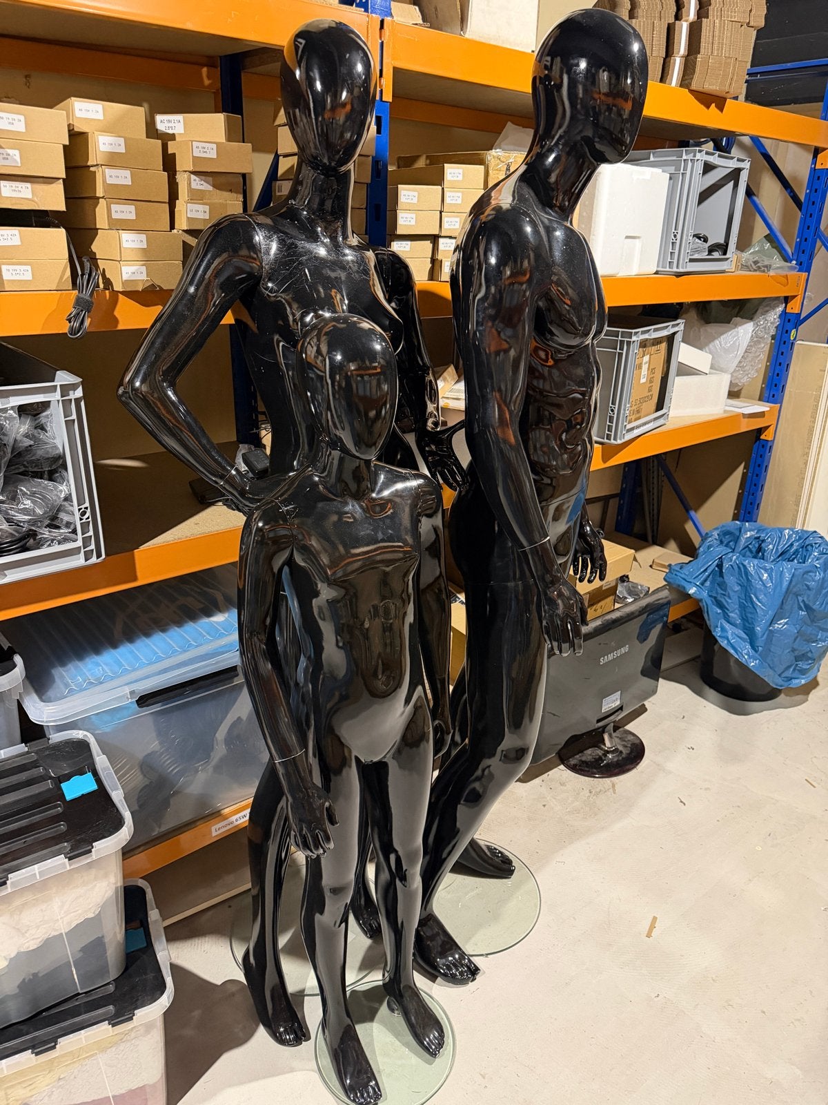 Luxe Faceless Etalagepoppen Glanzend Zwart - Gruppo Corso, Ophalen of Verzenden