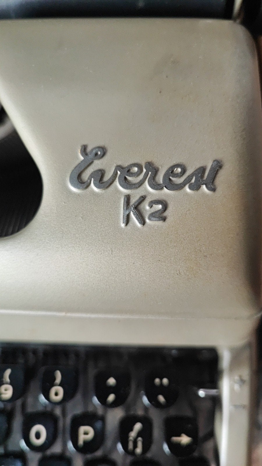 Everest k2 typemachine, Ophalen, Gebruikt