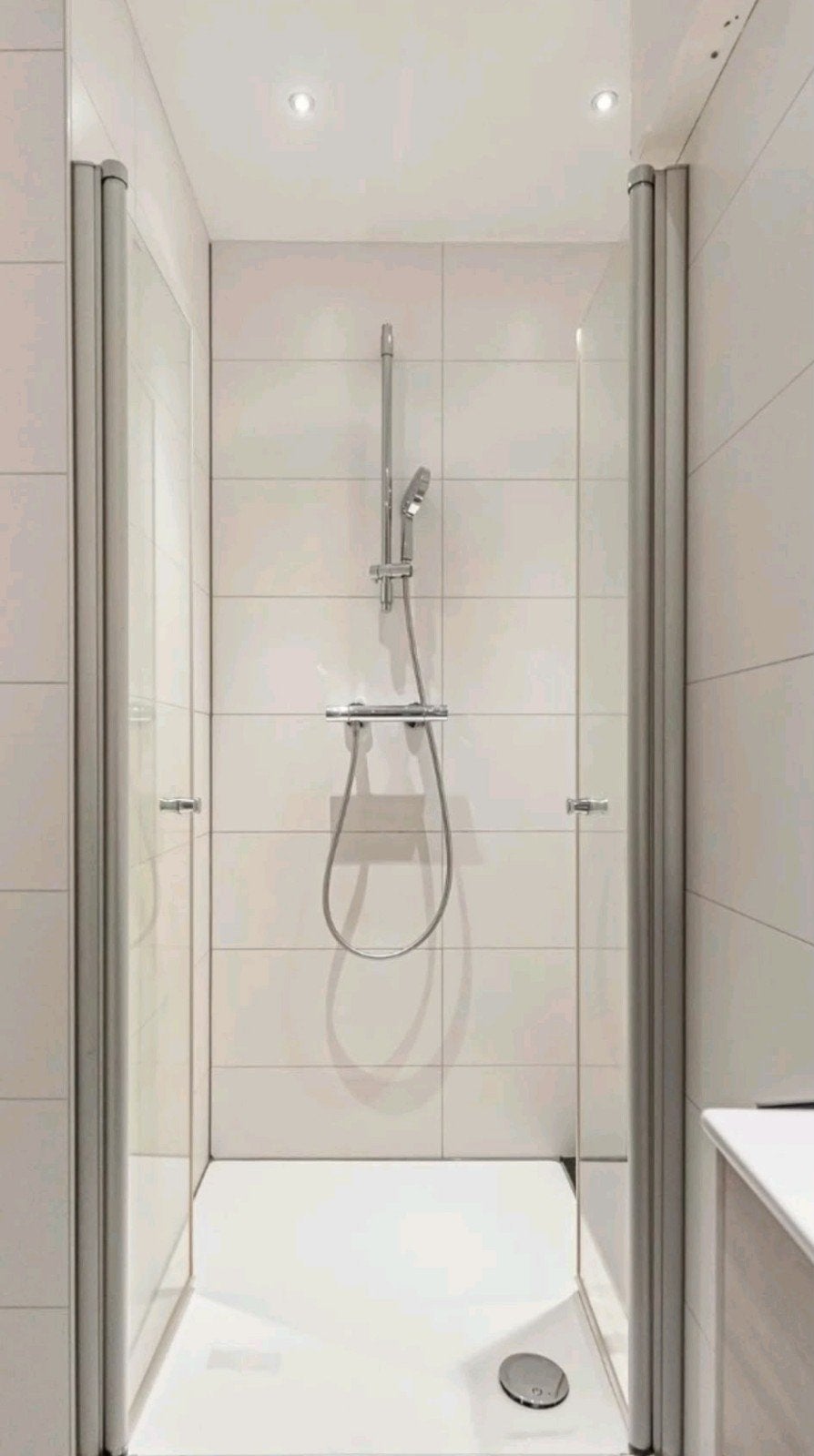 Grohe Doucheset RVS met Thermostaatkraan en Glijstang, Ophalen, Zo goed als nieuw, Rvs, Douche