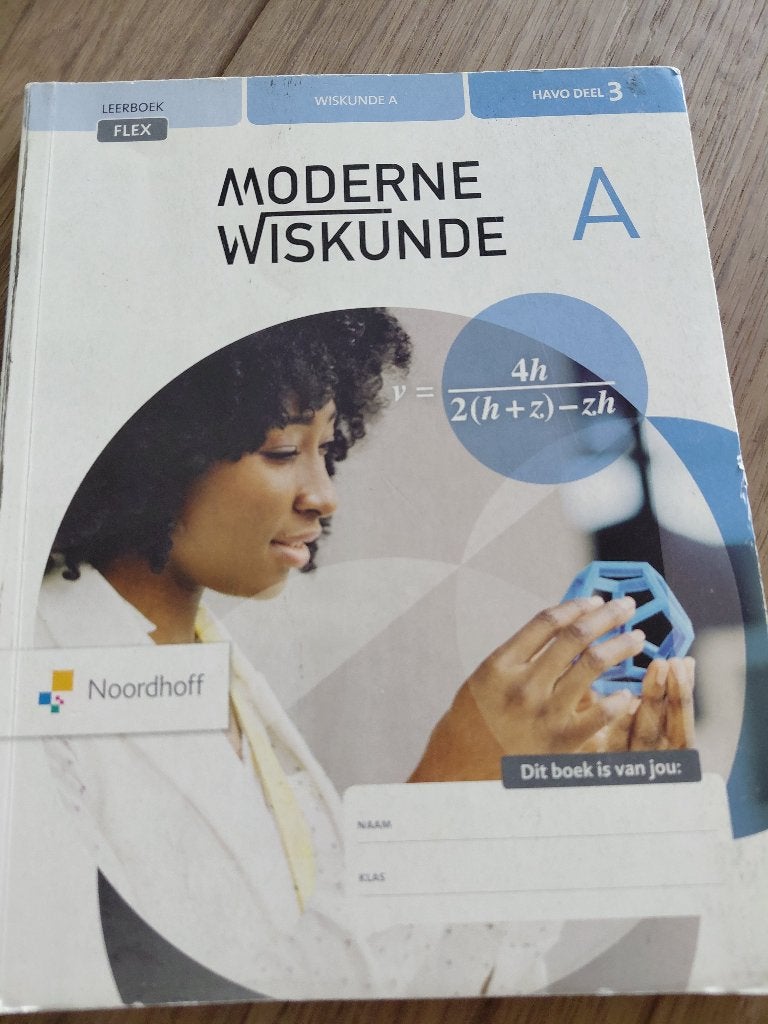 Boek Moderne Wiskunde A Havo 3, Boeken, Wiskunde A, Noordhoff, HAVO, Ophalen