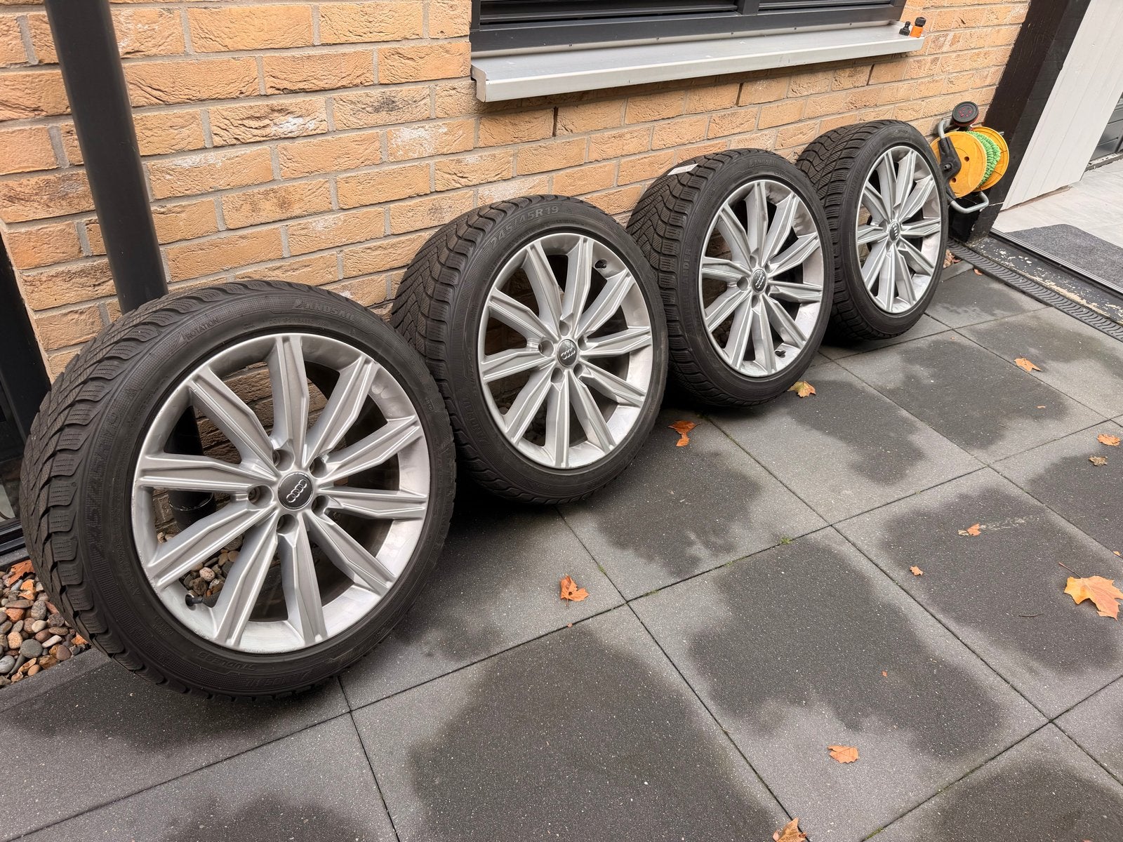 Originele Audi A6 velgen met winterbanden, Auto-onderdelen, Banden en Velgen, Banden en Velgen, Winterbanden, Personenwagen, Ophalen