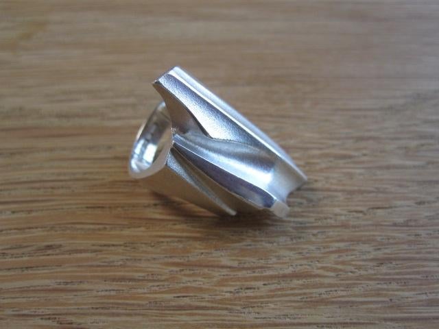 Zilveren ring, "Shuttle", Björn Weckström, Finland., Verzenden, Dame, Zilver, Zilver