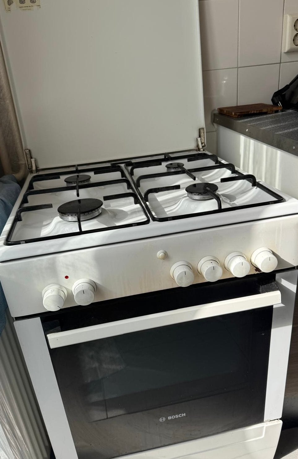 Bosch Gasfornuis, Ophalen, Gebruikt, 4 kookzones, Gas