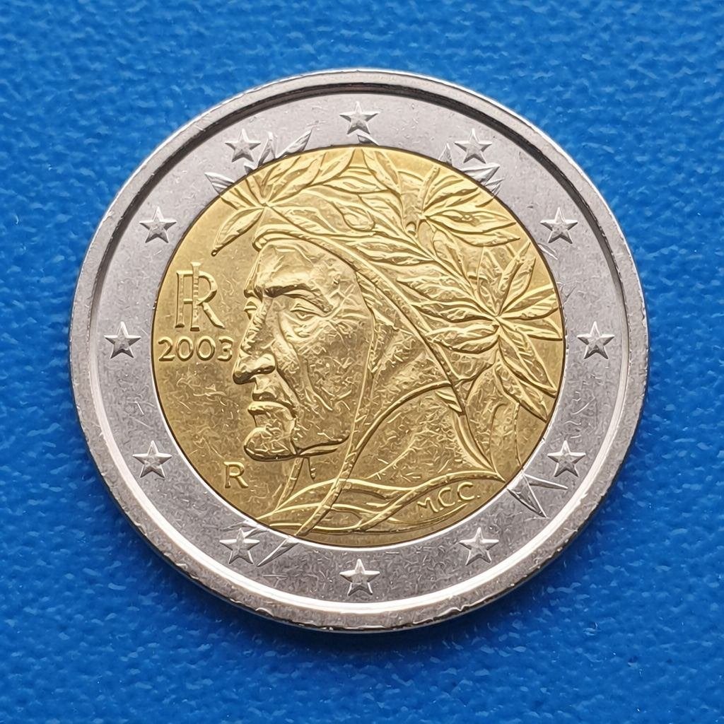 Italië 2 euro Dante - 2005, Verzenden, Italië, 2 euro, Losse munt