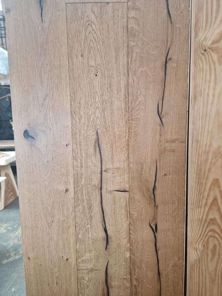 EIKEN VINTAGE VLOER XXL KLIKSYSTEEM PARKET LEGKLAAR!, Ophalen of Verzenden, Nieuw, 75 m² of meer, Parket