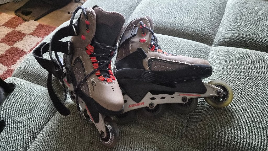 Skeelers Bauer (old school) bruin maat 41, Ophalen, Bauer, Dames, Inline skates 4 wielen