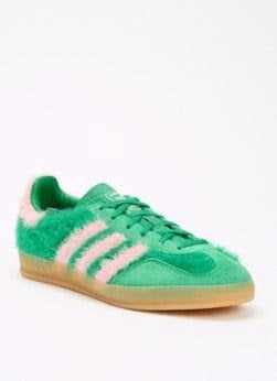 Adidas Gazelle fluffy groen met roze strepen 37 1/3 nieuw, Ophalen of Verzenden, Nieuw
