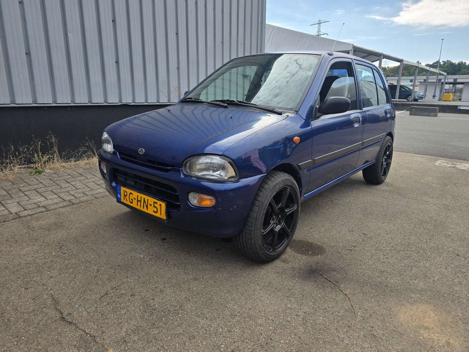 Subaru Vivio 0.7 GLI Ecvt AUT 1997 Blauw, 43 pk, Blauw, Origineel Nederlands, Bedrijf