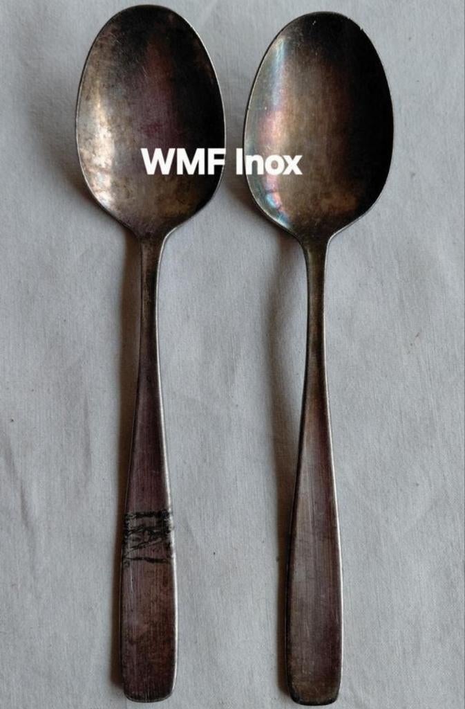 WMF Inox verzilverde lepels gladde handvatten, Ophalen of Verzenden, Zilver