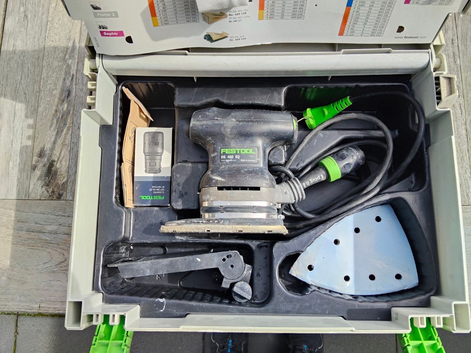 Festool schuurmachine DS 400, Ophalen, Zo goed als nieuw, Minder dan 600 watt, Vlakschuurmachine