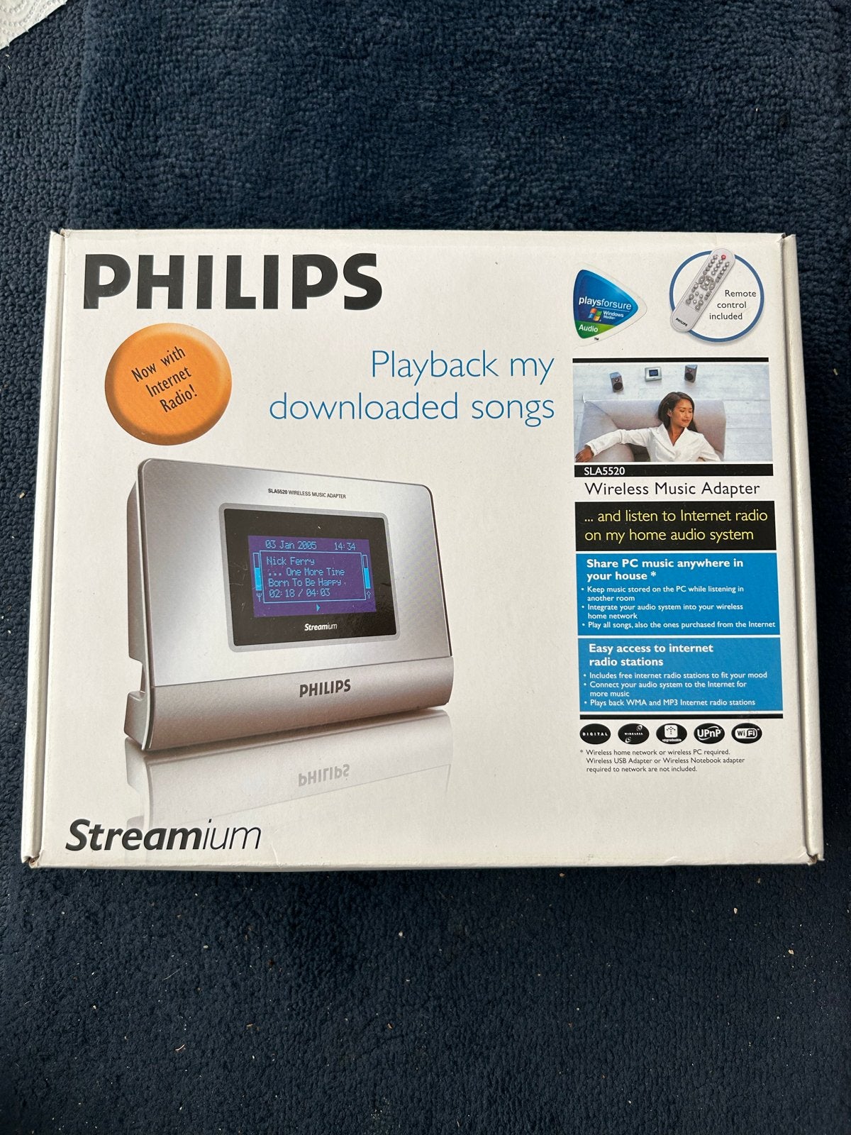 Philips Streamium SLAS520 draadloze muziekadapter, Ophalen of Verzenden, Zo goed als nieuw, Philips, MP3-aansluiting