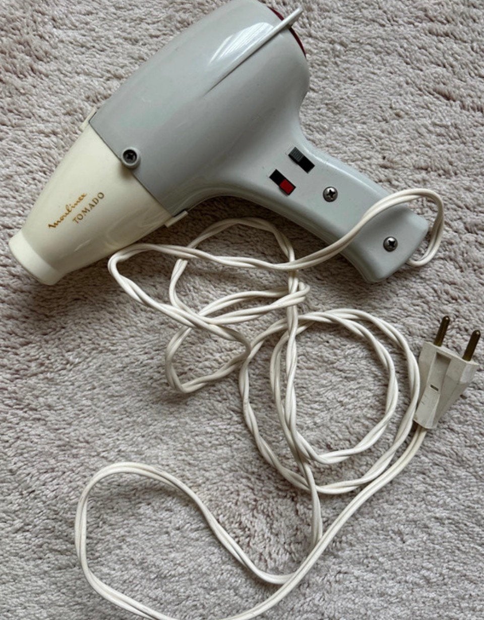 Retro Moulinex/ Tomado föhn werkend, Verzenden, Gebruikt, Haarverzorging