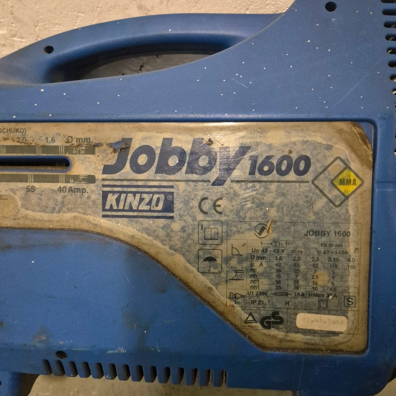 Kinzo Jobby 1600 Elektroden Lasapparaat, Ophalen of Verzenden