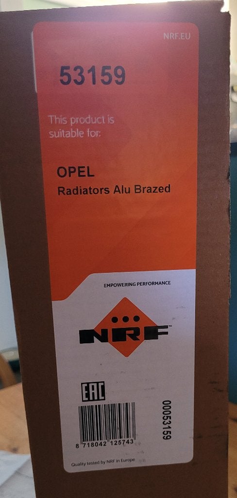 Radiateur NRF 53159 voor Opel en Chevrolet, NIEUW IN DOOS, Ophalen of Verzenden, Nieuw, Chevrolet