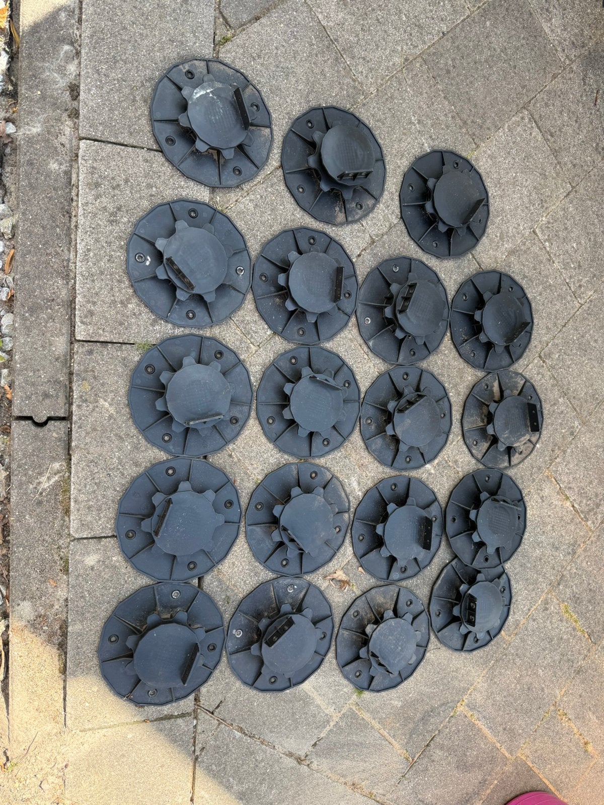 19 stuks - Wovar verstelbare terrasdrager 3,5-7cm, Ophalen of Verzenden, Nieuw, Hout